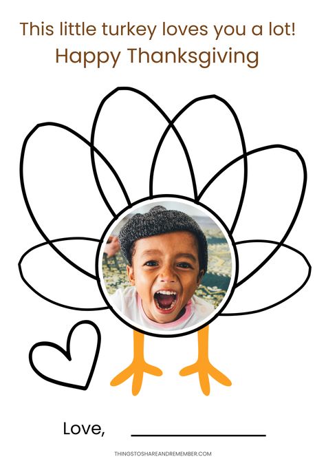 Picture Turkey Craft, Preschool Art For Thanksgiving, Diy November Crafts For Kids, Thanksgiving Craft Toddler Easy, Turkey Craft With Kids Face, Make Your Own Turkey Craft, November Art Activities For Preschoolers, Toddler Thanksgiving Crafts Easy, Thanksgiving Picture Crafts For Kids