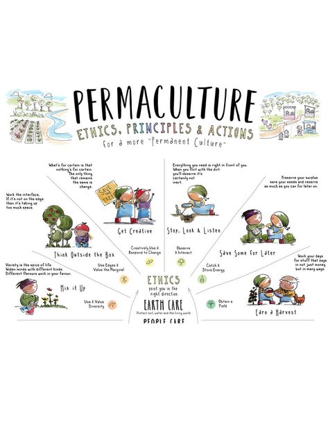 Permaculture Principles Poster | Formidable Vegetable Earth Wedding, Permaculture Principles, Masters Thesis, Action Cards, Natural Ecosystem, Learning Environments, Permaculture, Thing 1 Thing 2, Poster Print