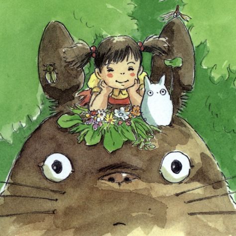 movie: my neighbor totoro My Neighbor Totoro Fanart, Totoro Gouache, My Neighbor Totoro Aesthetic, My Neighbor Totoro Art, Totoro Fanart, Totoro Aesthetic, Mei Totoro, Totoro Art, Studio Ghibli My Neighbor Totoro