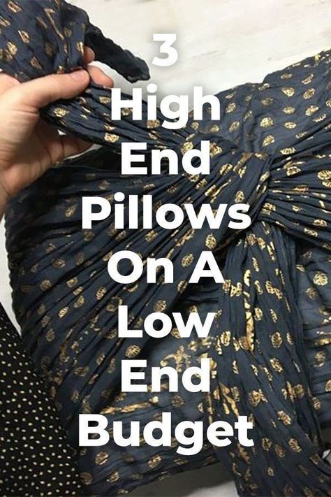 Transform your pillow game with these 3 simple and budget friendly ideas! #diy #pillows  #howto #diy #diys #craft #crafts #crafting #howto #ad #handmade #homedecor #decor #makeover #makeovers #redo #repurpose #reuse #recycle #recycling #upcycle #upcycling  #unique Unique Pillow Ideas Diy, Making Pillows, Frugal Decor, Decor Makeover, Pillows Diy, Pillow Inspiration, Needle Crafts, Diy Pins, Reuse Recycle