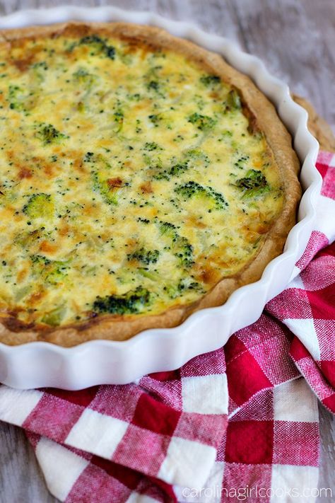 My sister was craving Broccoli and Cheddar quiche a couple weeks back, so I volunteered to make her one. This is a full flavored Broccoli and Cheddar Quiche Broccoli And Cheese Quiche, Broccoli And Cheddar Quiche, Broccoli Cheddar Quiche, Cheddar Quiche, Broccoli And Cheddar, Breakfast Quiche Recipes, Cheese Quiche, Girl Cooking, Breakfast Quiche