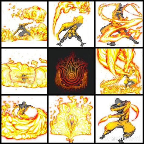 Fire Bending, Elemental Dragons, Elemental Powers, Elemental Magic, Super Powers Art, Avatar Fan Art, Avatar The Last Airbender Art, Oversize Sweater, Magic Design