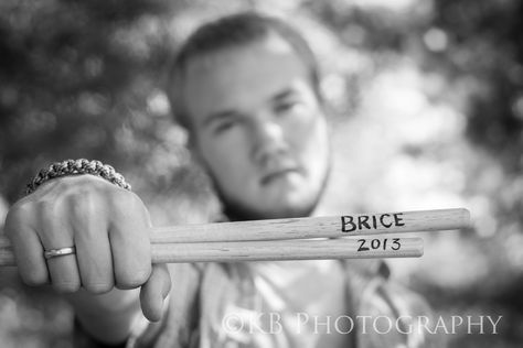 (c) Kristine Blum drumsticks music photography Senior Pictures With Drumsticks, Drummer Graduation Party, Drum Senior Pictures, Drummer Senior Pictures Photo Ideas, Drummer Senior Pictures, Senior Band Picture Ideas, Senior Picture Ideas Drummer, Drumline Senior Pictures, Senior Pictures Drummer