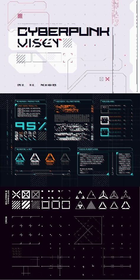 CyberPunk UI Set. graphic design, graphic design resources. affiliate Cyberpunk Layout Design, Cyberpunk Font Design, Cyberpunk Packaging Design, Dystopian Graphic Design, Scifi Graphic Design, Cyberpunk Packaging, Cyberpunk Website, Cyberpunk Layout, Cyberpunk Design Graphic