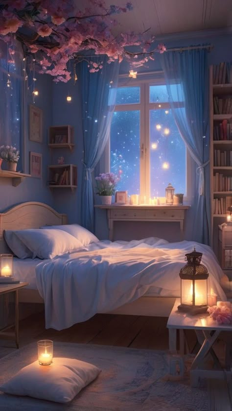 Cute Bed Ideas, Cozy Pics, Goodnight Pictures, Crystal Core, Cute Bedrooms, Beautiful Bedroom Designs, Cute Bed, Glittery Wallpaper, Living Space Ideas