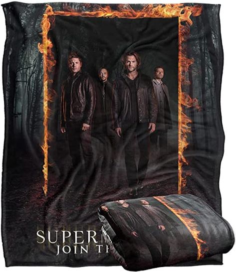 Soft and comfy and has good quality Supernatural Blanket, Fire Frame, Supernatural Gifts, Striped Blankets, Supernatural Fans, Soft Throw Blanket, Cotton Throws, Bed Throws, Fleece Fabric