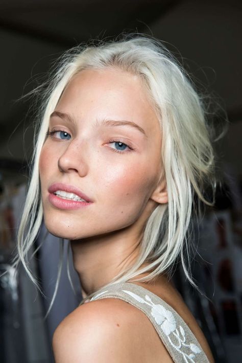 Sasha Luss, Ice Blonde, White Blonde, Platinum Blonde, Big Hair, Hair Trends, Blue Eyes, Hair Inspo, Gq