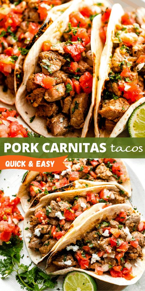 Easy Pork Tacos Recipes, Pork Tenderloin Recipes In Crockpot Taco, Skinnytaste Pork Tenderloin, Pork Based Meals, Crockpot Pork Fajitas, Pork Sirloin Tacos, Pork Loin Recipes For Dinner, Pork Asada Tacos, Carnita Taco Recipes