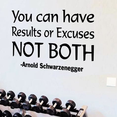 Schwarzenegger Quotes, Arnold Schwarzenegger Quotes, Quality Quotes, Vinyl Wall Quotes, Workout Room, Quote Decals, Gym Room, Wall Quotes Decals, Gym Decor