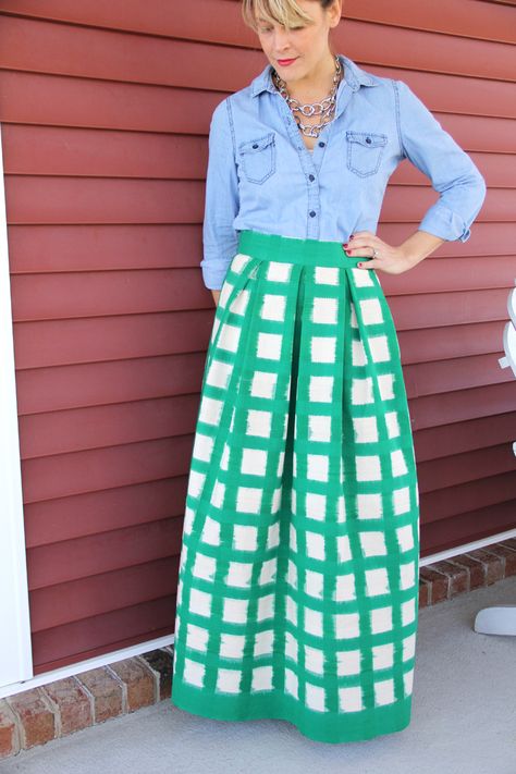 Knit maxi skirt outfit