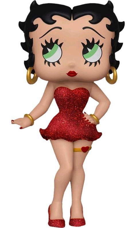 Betty Boop Birthday, Betty Boop Figurines, Betty Boop Quotes, Betty Boop Art, Betty Boop Cartoon, Betty Boop Pictures, Classic Cartoon Characters, Red Dress Women, Rock Candy