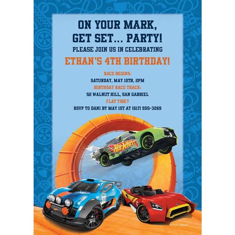 Hot Wheels Party Favors, Hot Wheels Invitations, Ben 1000, Hotwheels Birthday Party, Hot Wheels Party, Hot Wheels Birthday, Custom Hot Wheels, Kids Party Supplies, Sports Themed Party