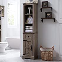 Check this out! Farmhouse Bathroom Organizers, Embellished Furniture, Farmhouse Storage Cabinets, Tall Bathroom Storage Cabinet, Small Storage Cabinet, Farmhouse Storage, Pantry Storage Cabinet, Bathroom Floor Cabinets, Shelves Storage