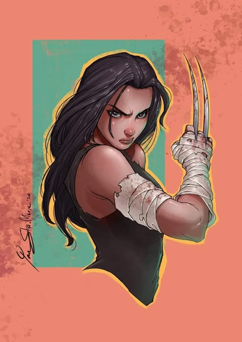 X-23 Fanart, X-23 Comic, X-men Wallpaper, Laura Kinney, Rising From The Ashes, Xmen Art, Logan Wolverine, Marvel Artwork, Wolverine Marvel