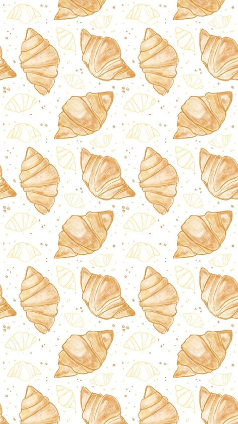 Cute Notebook Wallpaper, Fruit Lockscreen, Croissant Illustration, Paris Pastry, Pattern Graphic Design, Summer Wallpapers, Phone Wallpaper Boho, Cute Summer Wallpapers, Pattern Design Inspiration