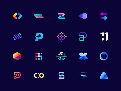 Fintech logo collection 2014-2019 by Aiste for smart by design™ on Dribbble Crypto Coin Logo, Data Company Logo, Tech Logo Design Inspiration, Tech Logo Ideas, Fintech Logo, Logo Design Presentation, Technology Logo Design, Fonts Dafont, Logo Software