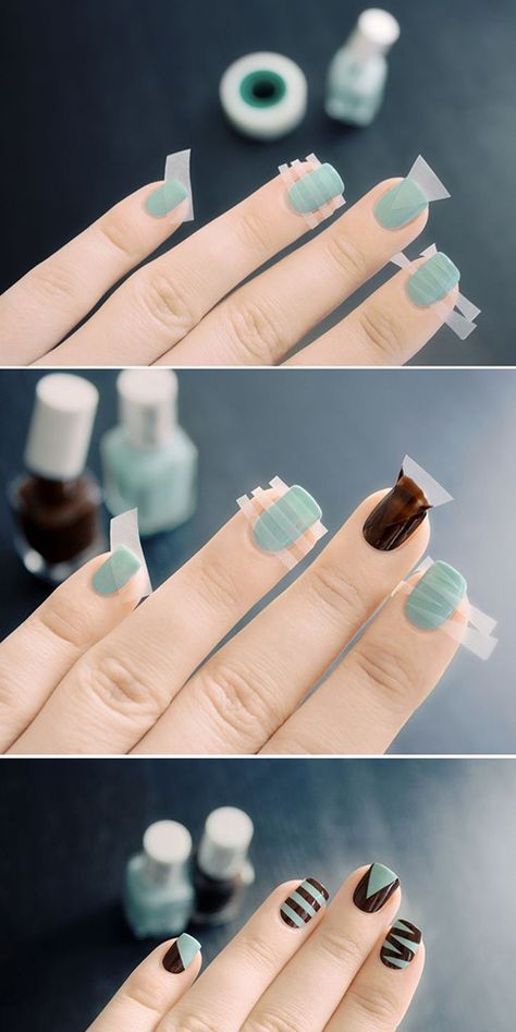 How To Do Nail Art At Home Nail Designs Easy Diy, Different Nail Designs, Nail Art At Home, Nail Art Designs Diy, Super Nails, Ideas Nails, Trendy Nail Design, Simple Nail Designs, Nail Art Hacks