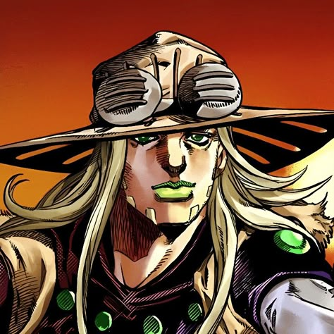 Jojo Part 7 Icons, Gyro Jjba, Gyro Zeppeli Pfp, Gyro Zeppeli, Jojo's Bizarre Adventure Characters, Anime House, Jojo's Adventure, Joseph Joestar, Jojo Parts