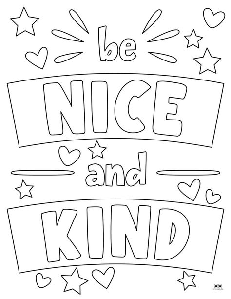 Whatever the occasion might be choose from 45 kindness coloring pages perfect to teach and entertain your kids and/or students. 100% FREE! Print from home! Affirmation Coloring Pages For Kids, Easy Bold Coloring Pages, Kindness Coloring Pages Free Printable, Free Coloring Pages Printables For Kids, March Coloring Pages, Kindness Coloring Pages, Quotes Coloring Pages, Donut Drawing, Seeds Of Love