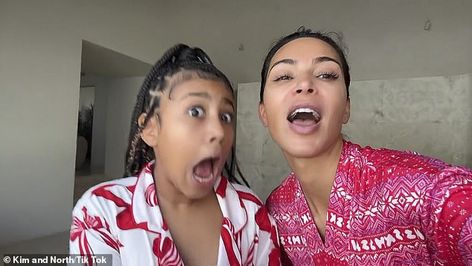 Kim Kardashian and mini-me daughter North West sport festive pajamas as they happily celebrate Christmas in new TikTok videos Check more at https://maholicious.com/kim-kardashian-and-mini-me-daughter-north-west-sport-festive-pajamas-as-they-happily-celebrate-christmas-in-new-tiktok-videos/ Kardashian Christmas, Kim And North, Celebrate Christmas, Kardashian Jenner, Tiktok Videos, Christmas Pajamas, Mini Me, North West, Kim Kardashian