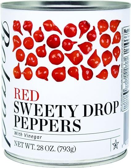 Amazon.com : Roland Foods Red Sweety Drop Peppers, Specialty Imported Food, 28-Ounce Can : Grocery & Gourmet Food Marinated Roasted Red Peppers, Cherry Hot Peppers, Red Cherry Peppers, Sweety Drop Red Peppers, Vegan School Lunch, Dried Red Chili Peppers, Martini Bar, Importance Of Food, Peppers Recipes