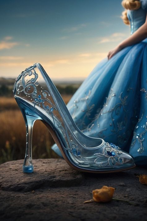 Right Wedding Dress, Fairy Heels, Cinderella Wallpaper, Cinderella Aesthetic, Fairy Shoes, Disney Princess Artwork, Glass Shoes, Disney Princess Cinderella, Popular Characters