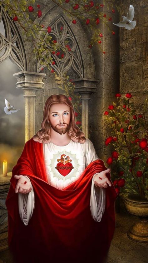 Jesus 4k Wallpaper, Jesus Sacred Heart, Jesus Love Images, Jesus Our Savior, 4k Wallpaper Iphone, Jesus Artwork, Jesus Christ Artwork, Jesus Praying, Jesus And Mary Pictures