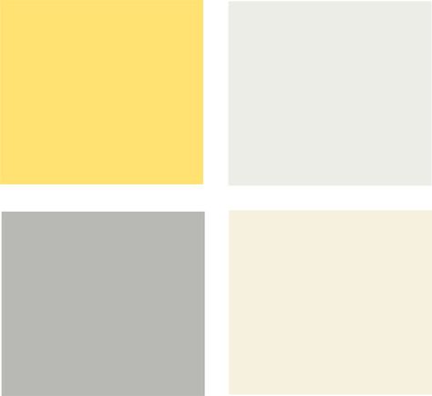 Living Room colors from Palatable Palettes: 8 Great Kitchen Color Schemes Yellow Laundry, Yellow Laundry Rooms, Kitchen Colour Schemes, Yellow Bathrooms, Room Color Schemes, Yellow Kitchen, Gray Bedroom, Grey Kitchens, Wood Painting