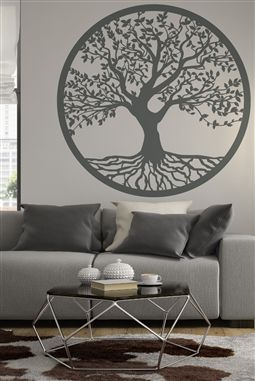 Tree of Life - Circle of Life - World Tree - Branches & Leaves - 32 Colors - 5 Sizes Cool Wall Painting Ideas, Mural Tree, Wall Painting Ideas Creative, Tree Wall Painting, Tree Wall Art Diy, Tree Branch Wall Art, Home Yoga Room, Life Circle, Big Painting