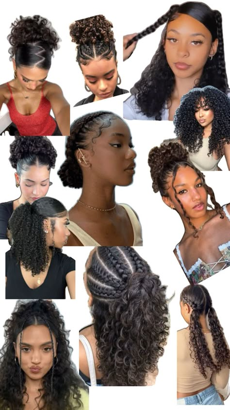 4b Curls, Quick Curly Hairstyles, Really Curly Hair, Curly Hair Hairstyles, Curly Hair Care Routine, Hairstyle Examples, Short Box Braids Hairstyles, Mixed Curly Hair, Easy Hairstyles For Thick Hair