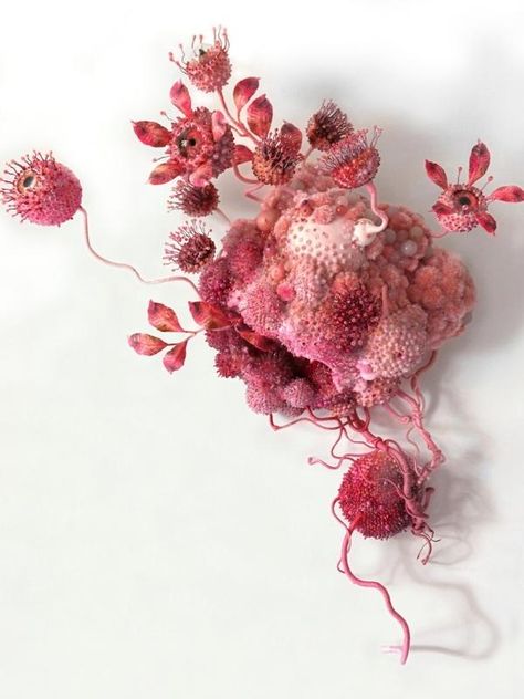 Amy Gross Creates Hand-Crafted Sculptures of the Natural World - Thursd Sculptural Textiles, Amy Gross, Sewn Art, Fabric Sculpture, Fiber Sculpture, 3d Blender, Textile Sculpture, Beads Work, Colossal Art