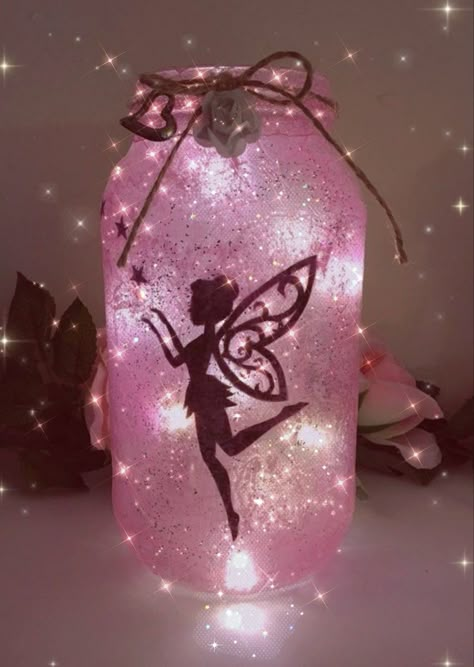 Starbucks Bottle Crafts, Fairy Jars Diy, Fairy Mason Jars, Fairy Lights In A Jar, Glass Spider, Fairy Baby Showers, Spooky October, Idea For Halloween, Fairy Lanterns