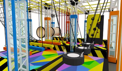 ninja warrior playground Ninja Course, Ninja Warrior Course, Play Cafe, Fun Park, Play Ground, Cute Furniture, Jungle Gym, Ninja Warrior, Indoor Fun