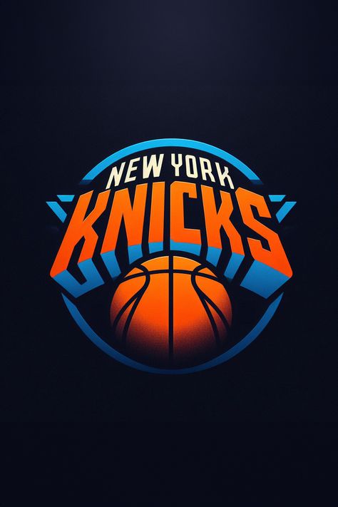 Our version of the New York Knicks logo Nba Logo Wallpapers, Nba Logo Art, Nba Teams Logos Wallpaper, Knicks Wallpaper, Ny Knicks Wallpaper, New York Yankees Wallpaper, Nba Logos Team, Nets Logo Nba, Yankees Wallpaper