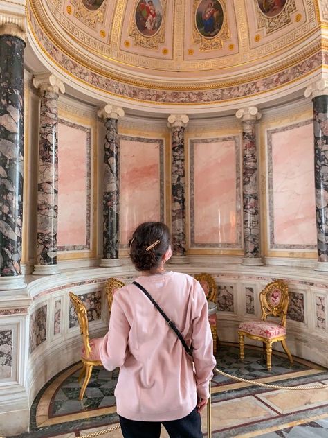 Art Museum Aesthetic Pink, Pink Museum Aesthetic, Pink Museum, Pink Academia, Ringling Museum, Classy Lifestyle, Nails Love, Romantic Academia, Studying Library