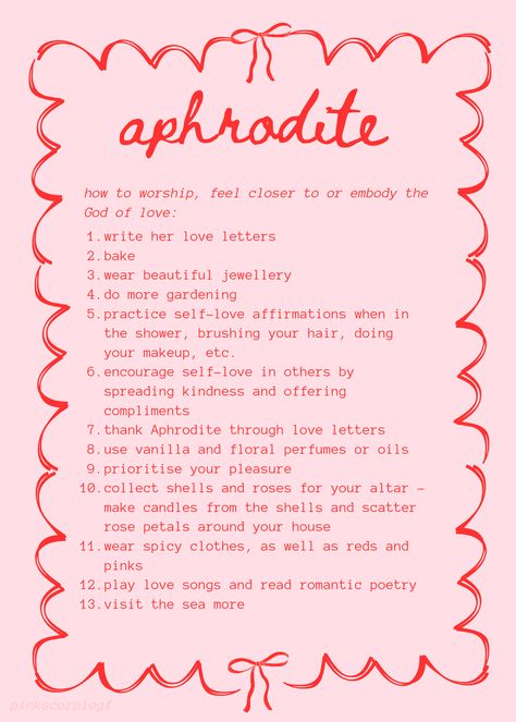 pinkscorpiogf on tiktok #witchcraft #aphrodite Songs For Aphrodite, Aphrodite Chant, Aphrodite Aesthetic Banner, Lady Aphrodite Aesthetic, Shrine To Aphrodite, How To Connect With Aphrodite, My Greek Goddess, Aphrodite Information, Aphrodite Beauty Spell