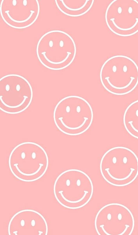 Droopy Smiley Faces, Preppy Backgrounds, Preppy Wallpapers, Phone Wallpaper Pink, Simple Phone Wallpapers, Wallpaper Pink, Preppy Wallpaper, Phone Wallpaper Design, Screen Saver