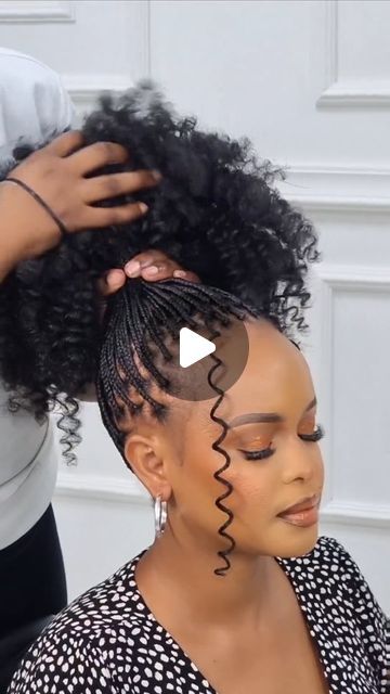 Human Hair Braids, Braids Styling, Hair Glam, Beauty Fair, Beauty Space, Protective Hair, Curly Crochet Hair Styles, Natural Hair Tutorials, Girl Braids