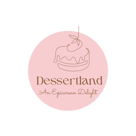 Bakery Branding Design, Delight Dessert, Dessert Cafe, Bakery Business Cards, Aesthetic Cafe, Bakery Branding, Cake Logo, Cafe Logo, Bakery Business