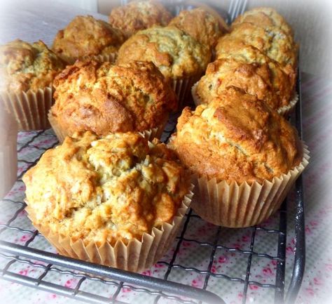 Banana, Coconut and Macadamia Nut Muffinsfrom The English Kitchen Banana Muffins With Maple Syrup, Maple Pecan Banana Muffins, Bakery Style Banana Nut Muffins, Bakery Banana Nut Muffins, Large Banana Nut Muffins, Cake Varieties, Bread Bar, Tea Loaf, Eating Bananas