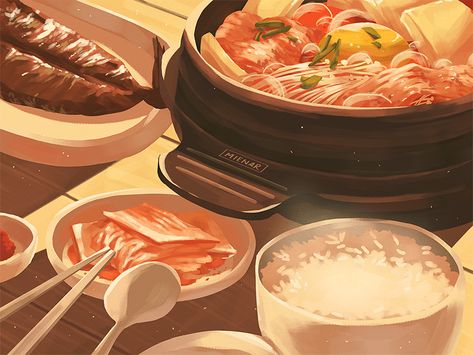 Painting Animation, Anime Bento, Tokyo Restaurant, 귀여운 음식 그림, Cute Food Art, Food Wallpaper, Anime Food, Trik Fotografi, Food Drawing