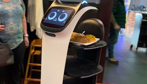 Robot server brings meals to patrons at Warwick restaurant | WPRI.com The Movie Theater, Sushi Restaurant, Sushi Restaurants, Architecture Landscape, A Robot, Futuristic Technology, Movie Theater, Spider Verse, In The Car