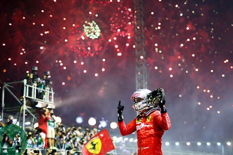 A well-timed pitstop gifted Sebastian Vettel the lead in the 2019 F1 Singapore Grand Prix, but his win came down to much more than luck F1 Singapore, Singapore Gp, Sebastian Vettel Ferrari, Vettel Ferrari, Singapore Grand Prix, To Be Wanted, Black Phone Wallpaper, Sergio Perez, Sebastian Vettel