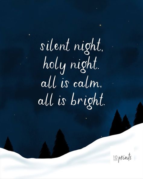 Chore Calendar, Nights Lyrics, Snowy Night, Night Background, Christmas Carols, O Holy Night, Calendar Printable, Holy Night, Silent Night