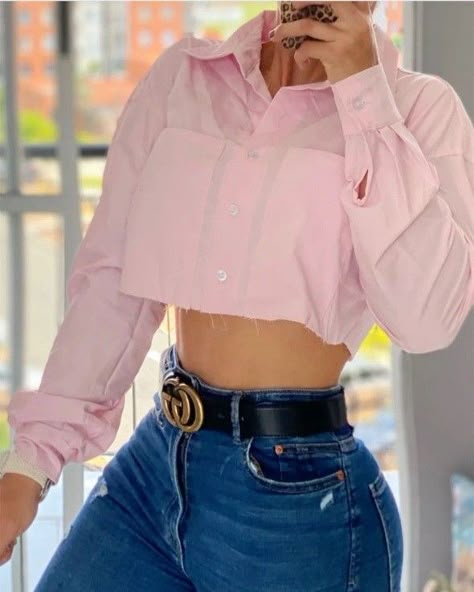 Camisa Crop Top Outfit, Crop Top Outfits, Fashion Hacks Clothes, Casual Chic Outfit, Fashion Inspo Outfits, Chic Outfits, Casual Chic, Stylish Outfits, Cool Outfits