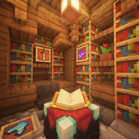 Goldrobin Minecraft, Enchanting Minecraft, Enchanting Room Minecraft, Minecraft Enchantment Room, Chalet Minecraft, Potion Room, Minecraft Enchantments, Enchanting Room, Minecraft Decoration