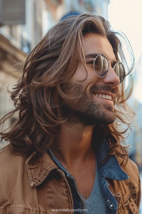 Long Hair For Men Medium, Long Hair Mens Styles, Long Hair Mens Haircuts, Long Hair Men Beard, Mens Long Wolfcut, Mens Long Length Hairstyles, Long Hair Styles Men Wavy, Male Long Haircut, Long Men S Haircut