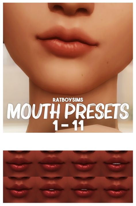 Sims 4 Rosewater Skin, Sims 4 Cc Cleft Lip, Sims 4 Lip Details, Sims 4 Eye Cc Maxis Match, Sims 4skin Cc, Maxis Match Sims 4 Cc Lips, Sims 4 Cc Top Surgery Scars, Sims 4 Teeth Overlay, Mouth Slider Sims 4