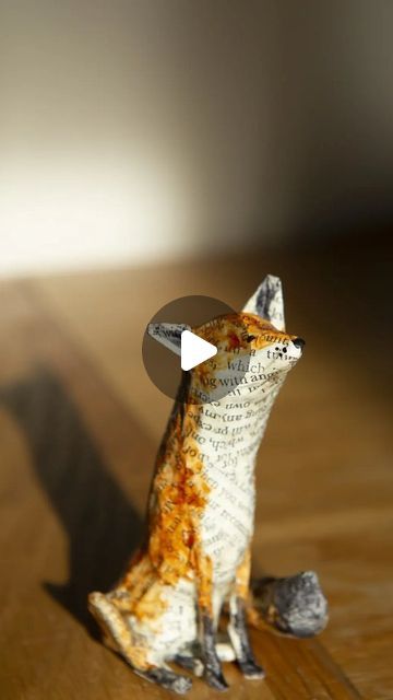 8,729 likes, 93 comments - dianaparkhouseart on November 2, 2022: "Part of the making process of a little paper mache fox sculpture. Warning: it's not pretty or elegant! 😅 . . . . . . . #sculptureart #papermacheart #papermache #papiermache #sculpting #creaturedesign #contemporarycraft #folkart #folkartist #primitiveart #animism #britishcraft #handmadeuk #sculptorofinstagram #paperart #sculpturegallery #natureinspired #animalsculpture #artistsoninstagram #foxart #foxoftheday #foxsculpture #fox Diy Paper Mache Animals, Paper Mache Dog, Cardboard Art Sculpture, Homemade Dog Toys, Paper Mache Animals, Sculpture Art Clay, Paper Mache Art, Paper Mache Sculpture, Doll Wardrobe