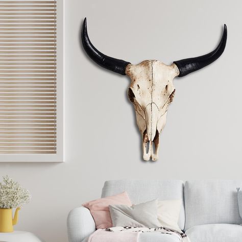 Bull Skull Sculpture Retro Western Wall Decor Art Statue for Office Home  | eBay Western Wall Decor, Skull Sculpture, Art Statue, Western Wall, Retro Western, Bull Skull, Bull Skulls, Skull Head, Cow Skull